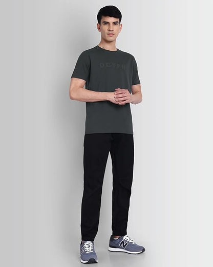 DCYPHR Essentials Stretch Brand Tee- Charcoal