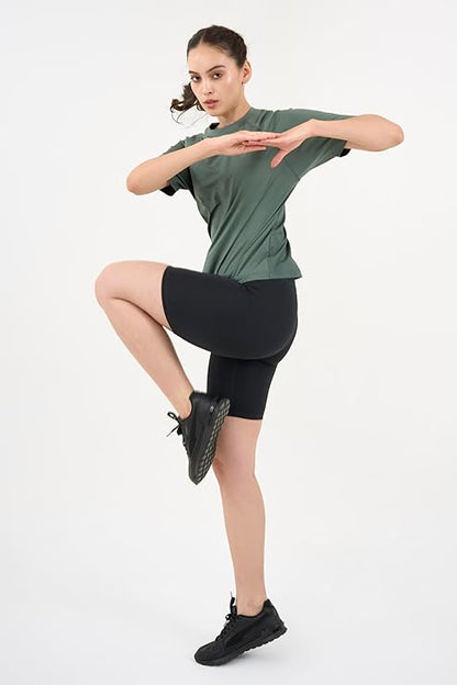 DCYPHR Women's AUSM5X™ Raglan Tee- Deep Emerald