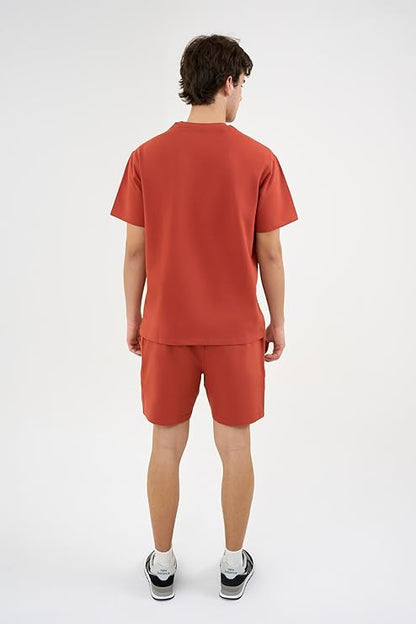 DCYPHR Discovery Men's Lounge Explorer Shorts- Burnt Orange