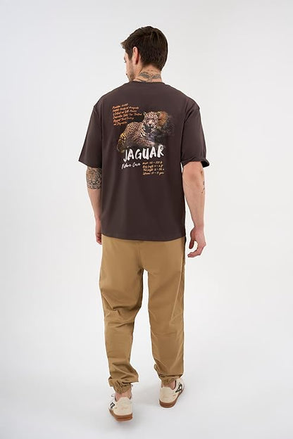 DCYPHR Discovery Men's Jaguar Graphic Tee- Truffle