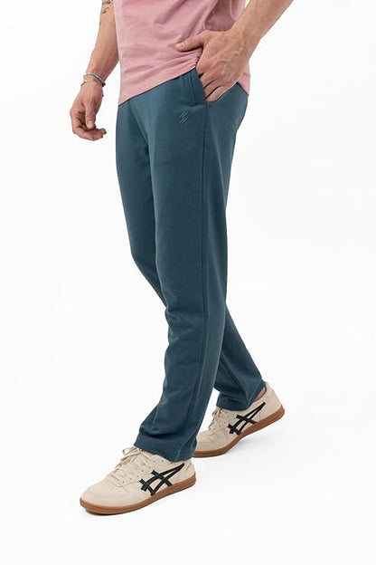 DCYPHR Men's Lightweight Terry Track Pants- Deep Teal