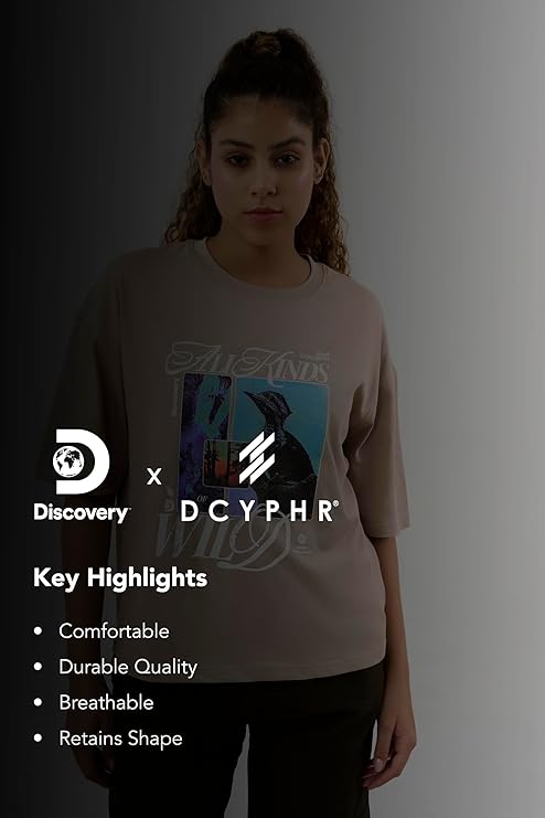 DCYPHR Discovery Women's All Kinds Wild Graphic Tee- Dune Earth