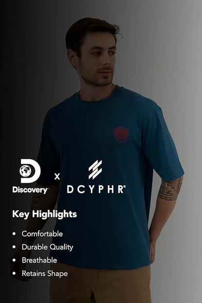 DCYPHR Discovery Men's Orangutan Graphic Tee-Deep Teal