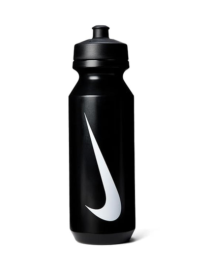 Refurbished Nike Unisex Plastic Big Mouth Water Bottle 22 ounces (Black/White)