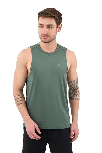 DCYPHR Men's AUSM5X™ Mesh Tank Top- Deep Emerald