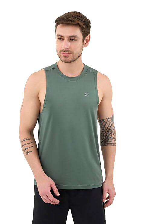 DCYPHR Men's AUSM5X™ Mesh Tank Top- Deep Emerald