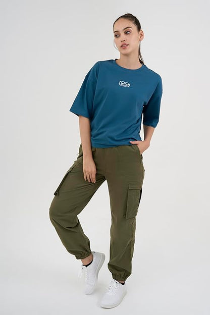 DCYPHR Discovery Women's Discover World Graphic Tee- Deep Teal