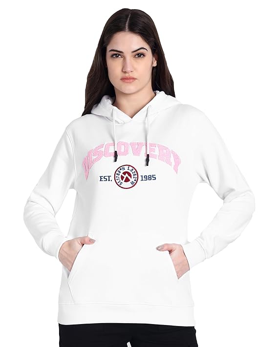 DCYPHR Discovery Varsity 1985 Hoodie - Bright White