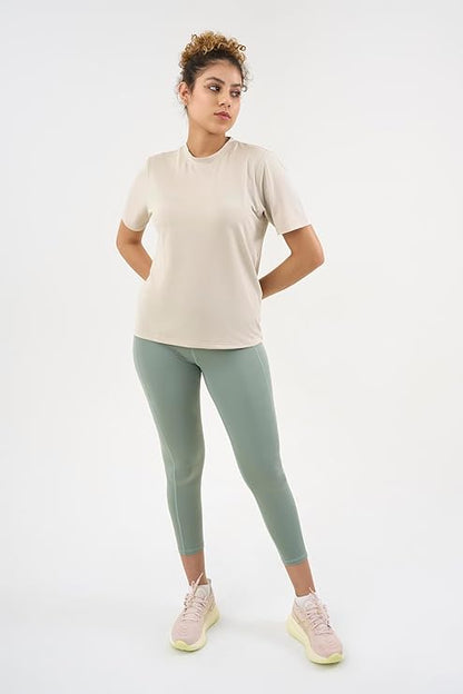 DCYPHR Women's AUSM5X™ Mesh Tee- Ivory Mist
