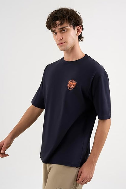 DCYPHR Discovery Men's Harpy Eagle Graphic Tee- Night Lagoon