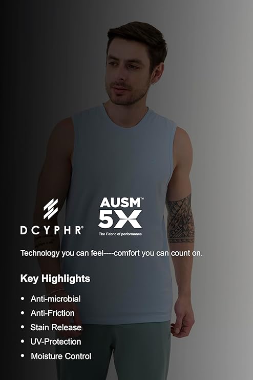 DCYPHR Men's Core Lite Flex Tee - Open Sky