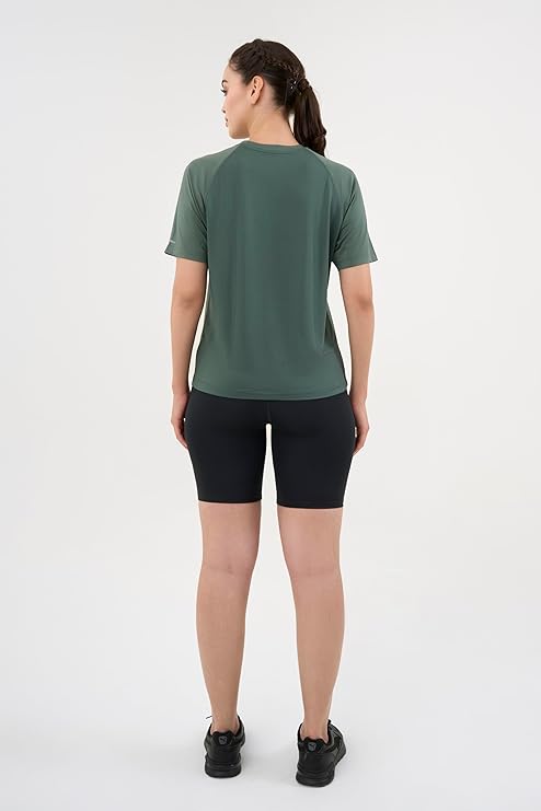 DCYPHR Women's AUSM5X™ Raglan Tee- Deep Emerald