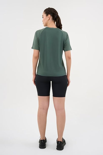 DCYPHR Women's AUSM5X™ Raglan Tee- Deep Emerald