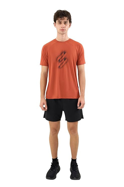 DCYPHR Men's AUSM5X™ Crewneck Tee- Burnt Orange