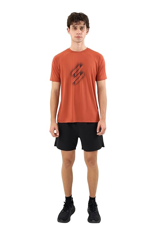 DCYPHR Men's AUSM5X™ Crewneck Tee- Burnt Orange