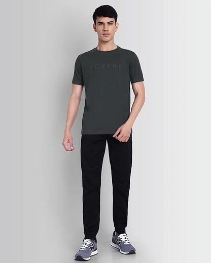 DCYPHR Essentials Stretch Brand Tee- Charcoal