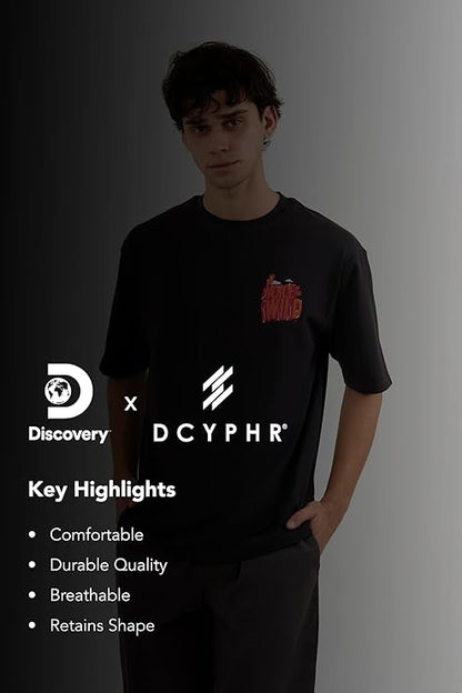 DCYPHR Discovery Men's Voice of The Wild Graphic Tee- Dark Night