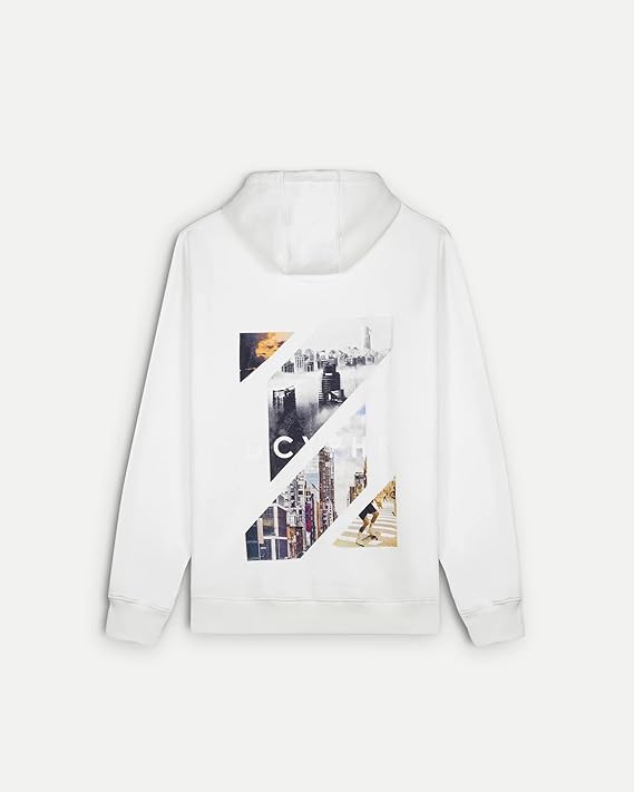 DCYPHR Retro Cityscape Hoodie - Ivory