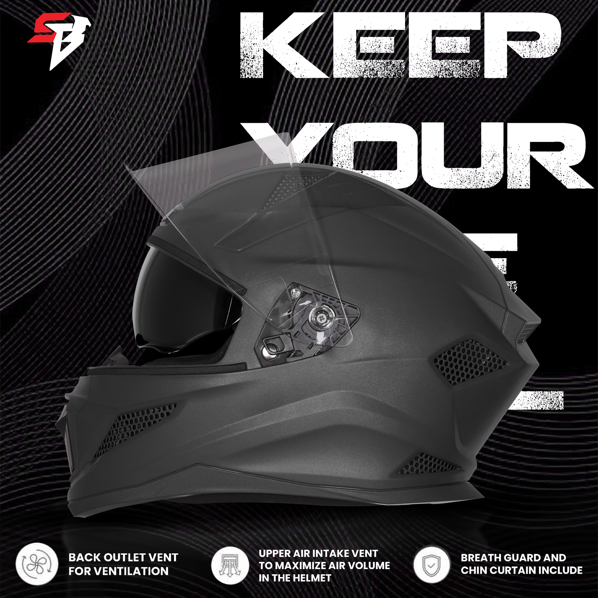 gdm dk-140 full face motorcycle helmet Steelbird SBH-25 Rudra ISI Certified Full Face Helmet for Men and Wome – Shop On Steelbird