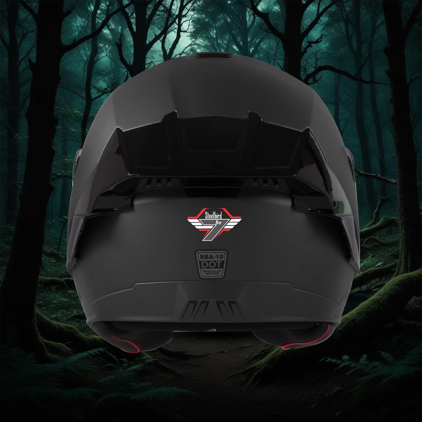 Steelbird SBA-10 7Wings ISI Certified Open Face Helmet for Men and Women with Inner Smoke Sun Shield (Glossy H.Grey)