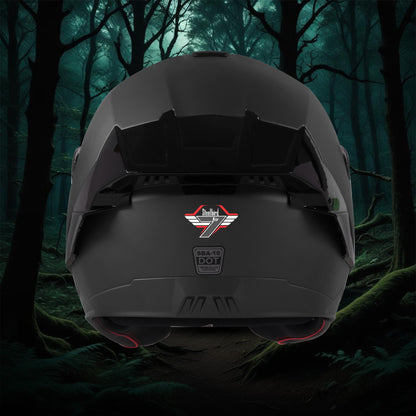 Steelbird SBA-10 7Wings ISI Certified Open Face Helmet for Men and Women with Inner Smoke Sun Shield (Glossy H.Grey)