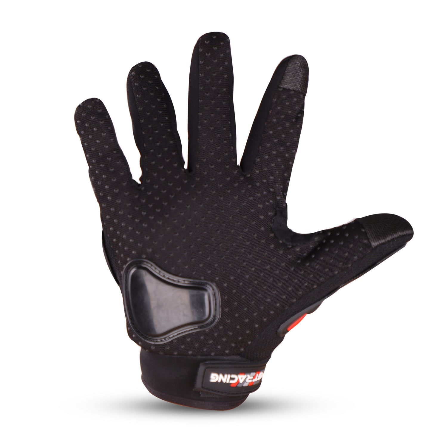 Refurbished Steelbird GT-01 Full Finger Bike Riding Gloves with Touch Screen Sensitivity at Thumb and Index Finger, Protective Off-Road Motorbike Racing (Red)