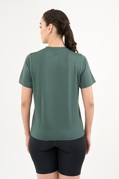 DCYPHR Women's AUSM5X™ Mesh Tee- Deep Emerald