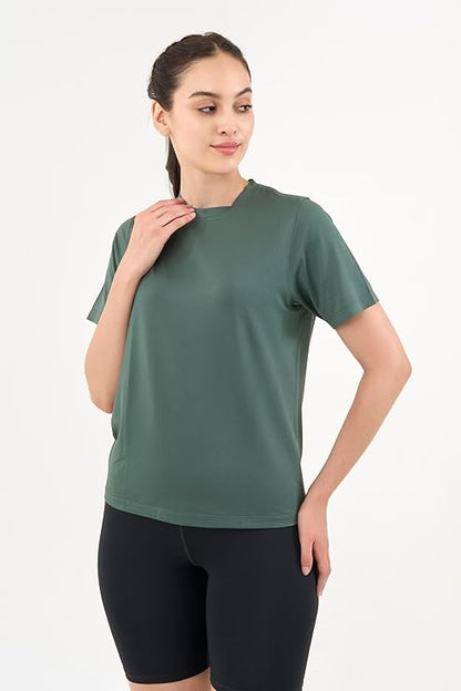 DCYPHR Women's AUSM5X™ Mesh Tee- Deep Emerald