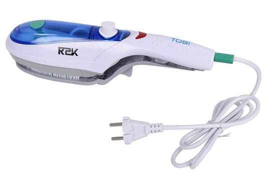Steelbird R2K Portable Steam Iron Handheld Tobi Garment Steamer (White and Blue)