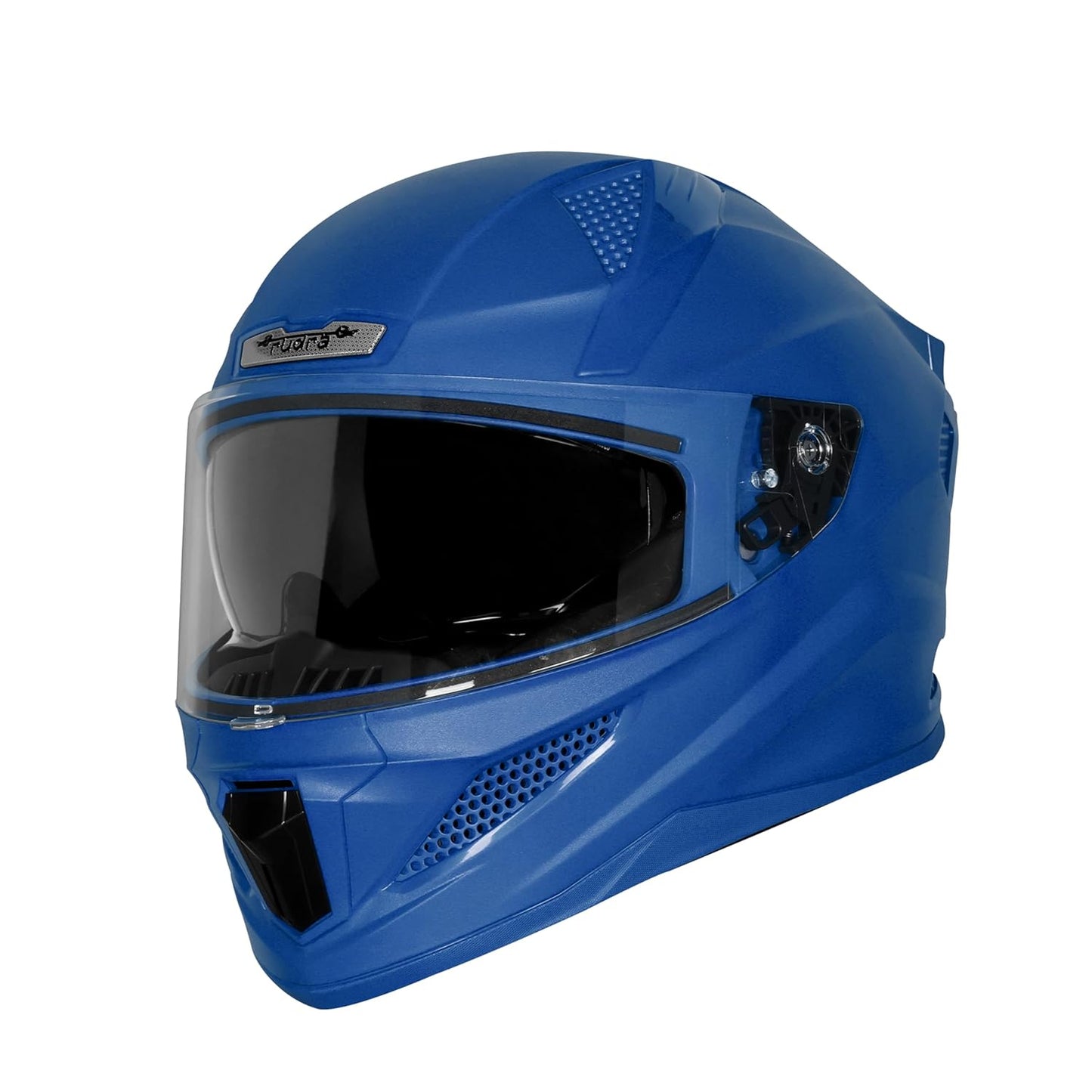 Steelbird SBH-25 Rudra ISI Certified Full Face Helmet for Men and Women with Inner Smoke Sun Shield (Dashing Blue)