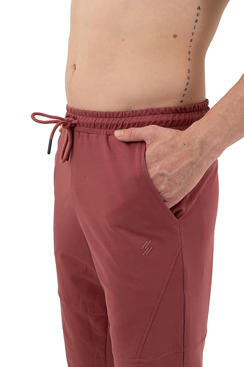 DCYPHR Men's Enduro Stretch Joggers- Rose Wood