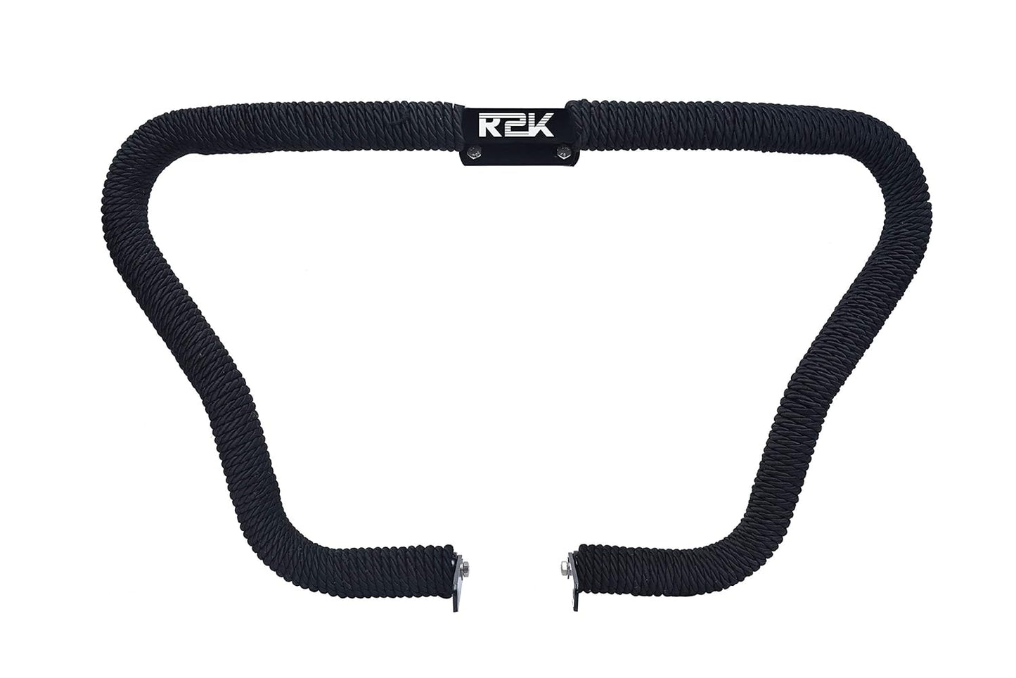 R2K Rope Leg Guard 8 Bend Heavy Duty Metal with Rope Safety Leg Crash Guard for Royal Enfield  (Black Powder Coated)