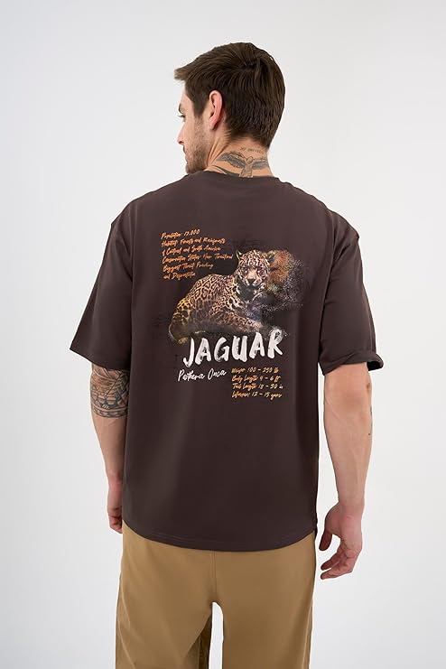 DCYPHR Discovery Men's Jaguar Graphic Tee- Truffle