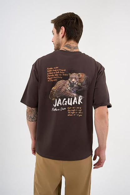 DCYPHR Discovery Men's Jaguar Graphic Tee- Truffle