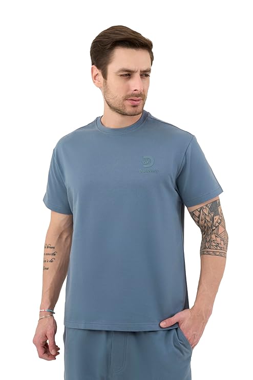 DCYPHR Discovery Men's Lounge Explorer Tee- Dark Cloud