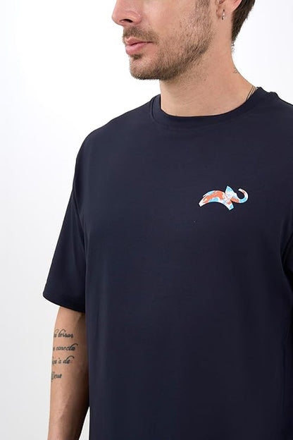 DCYPHR Discovery Men's Climb High Graphic Tee- Night Lagoon