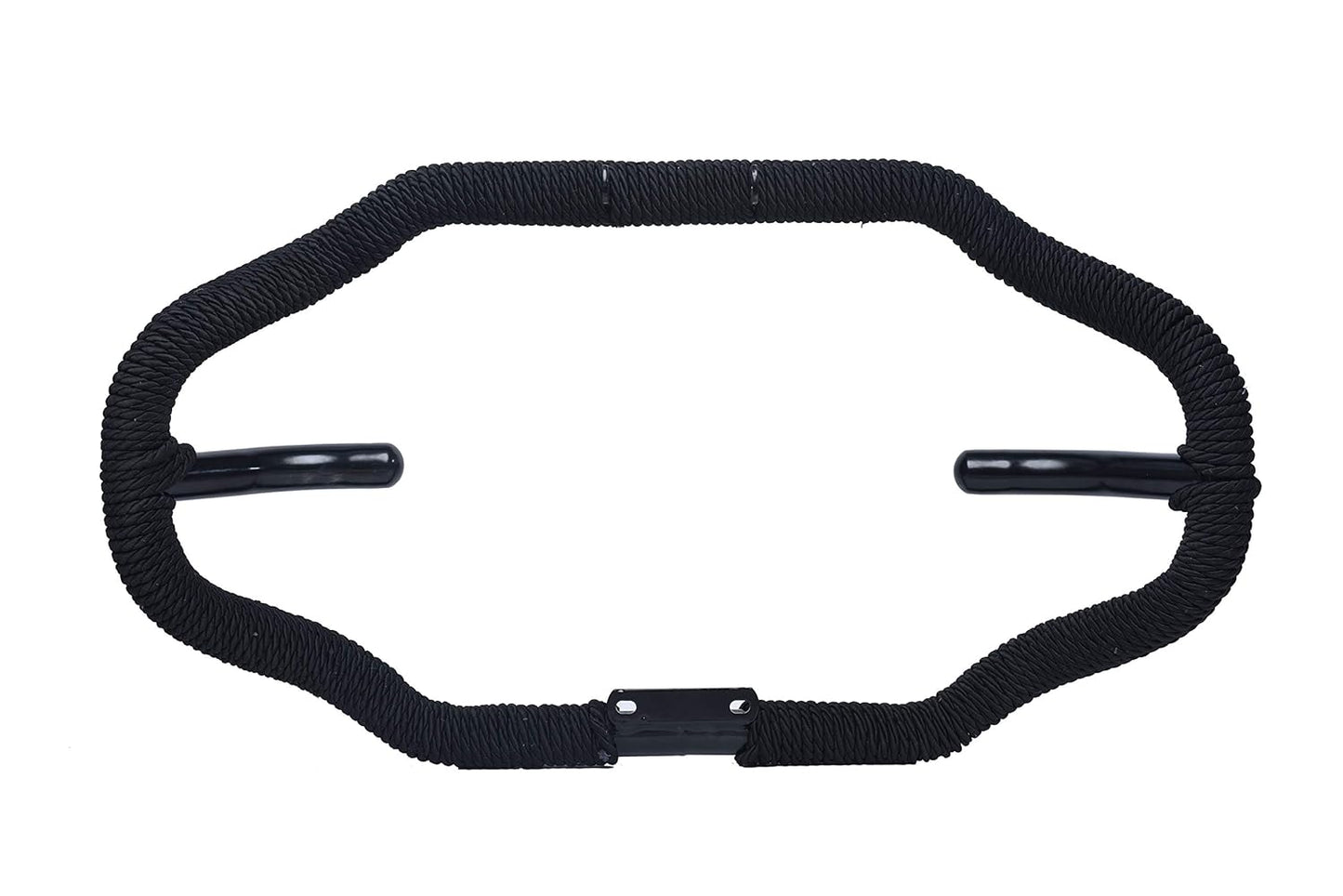 R2K Stylist 8 Bend Heavy Duty Metal with Rope Safety Leg Crash Guard for Royal Enfield (Black Powder Coated)