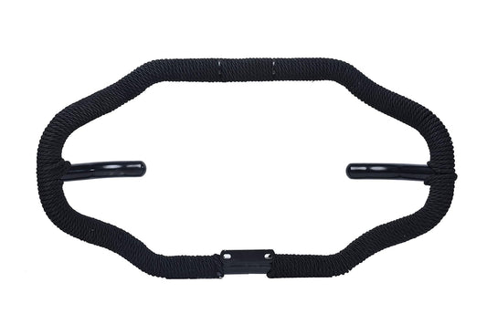 R2K Stylist 8 Bend Heavy Duty Metal with Rope Safety Leg Crash Guard for Royal Enfield (Black Powder Coated)