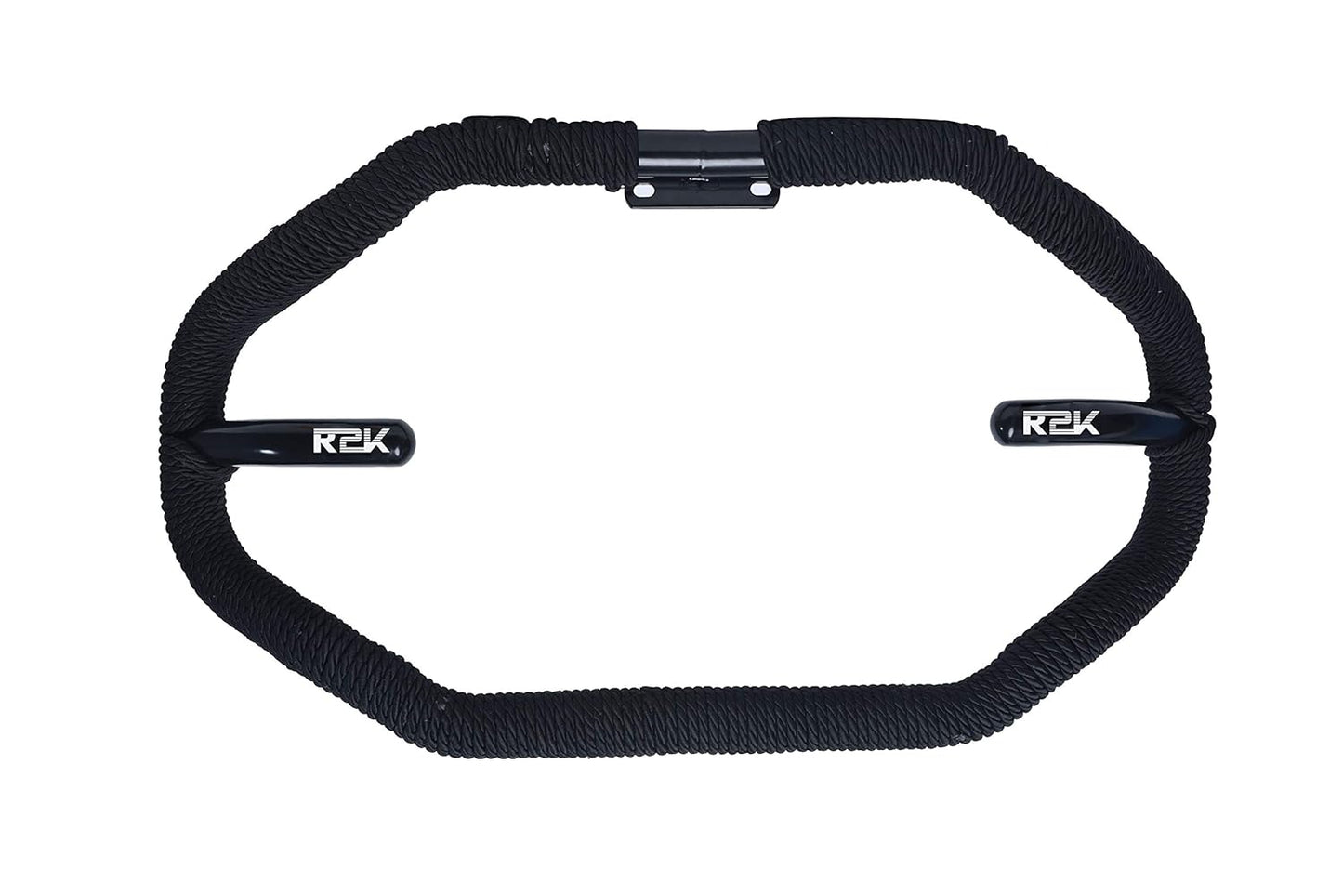 R2K Stylist 8 Bend Heavy Duty Metal with Rope Safety Leg Crash Guard for Royal Enfield (Black Powder Coated)