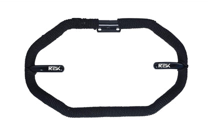 R2K Stylist 8 Bend Heavy Duty Metal with Rope Safety Leg Crash Guard for Royal Enfield (Black Powder Coated)