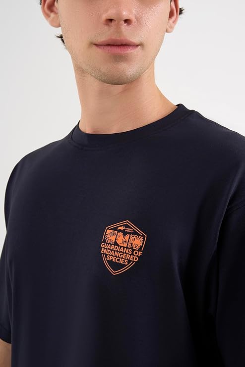 DCYPHR Discovery Men's Harpy Eagle Graphic Tee- Night Lagoon