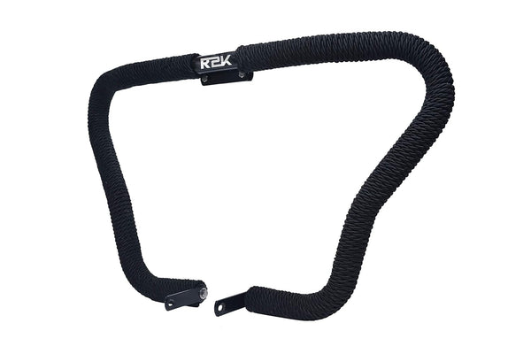 Black Rope Guard R2K Rope Leg Guard 8 Bend Heavy Duty Metal with Rope Safety Leg Crash ...