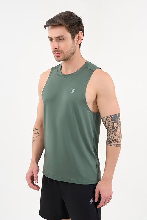 DCYPHR Men's AUSM5X™ Mesh Tank Top- Deep Emerald