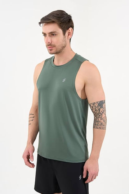 DCYPHR Men's AUSM5X™ Mesh Tank Top- Deep Emerald