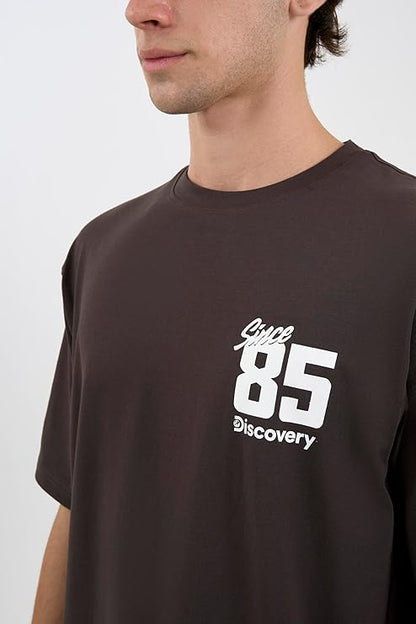 DCYPHR Discovery Men's 1985 Graphic Tee- Truffle