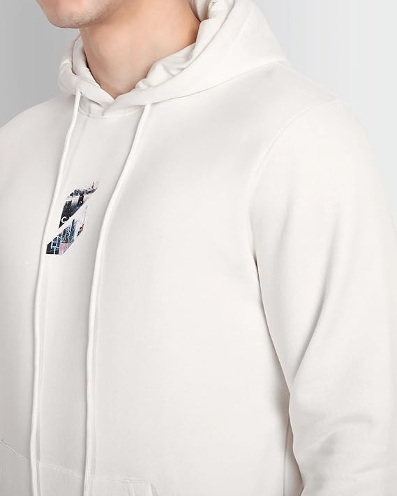 DCYPHR Retro Cityscape Hoodie - Ivory