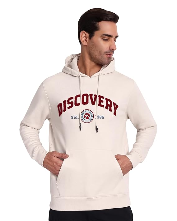 DCYPHR Discovery Varsity 1985 Hoodie - Light Beige