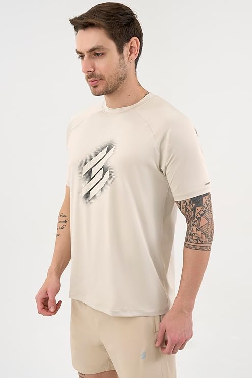 DCYPHR Men's AUSM5X™ Crewneck Tee- Ivory Mist