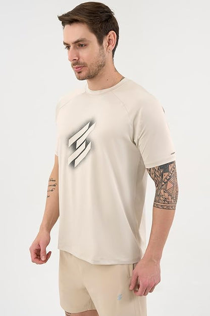 DCYPHR Men's AUSM5X™ Crewneck Tee- Ivory Mist