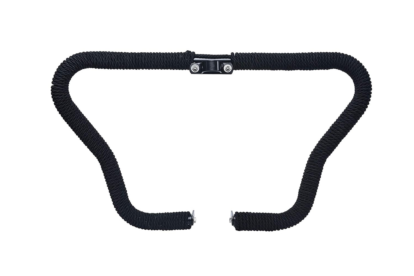 R2K Rope Leg Guard 8 Bend Heavy Duty Metal with Rope Safety Leg Crash Guard for Royal Enfield  (Black Powder Coated)